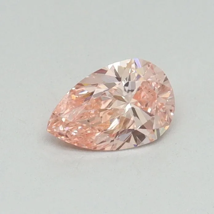 0.32ct PEAR Fancy Vivid Pink VS2 Coloured Lab diamond