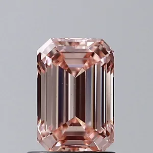 1.04ct EMERALD Fancy Intense Pink VS2 Coloured Lab diamond