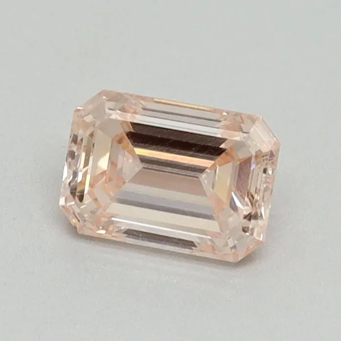 0.64ct EMERALD Fancy Pink VVS2 Coloured Lab diamond