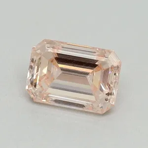 0.64ct EMERALD Fancy Pink VVS2 Coloured Lab diamond