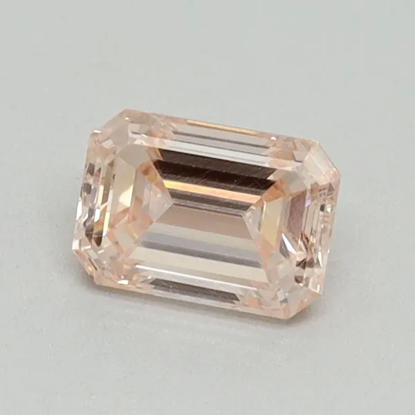 0.64ct EMERALD Fancy Pink VVS2 Coloured Lab diamond