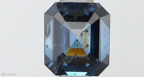 0.70ct RADIANT Fancy Deep Blue I1 Coloured Lab diamond