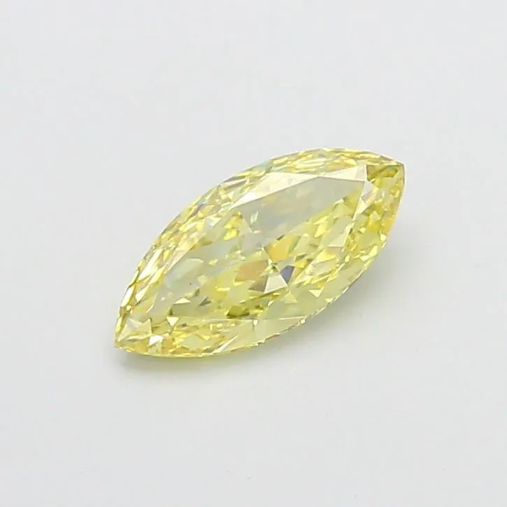 1.23ct MARQUISE Fancy Yellow VS1 Coloured Lab diamond