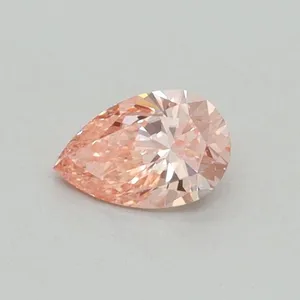 0.3ct PEAR Fancy Vivid Pink VS1 Coloured Lab diamond