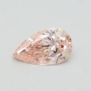 0.31ct PEAR Fancy Pink VS1 Coloured Lab diamond