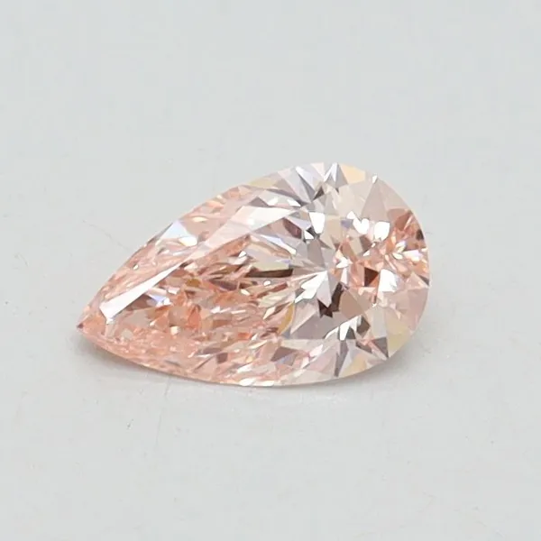 0.31ct PEAR Fancy Pink VS1 Coloured Lab diamond