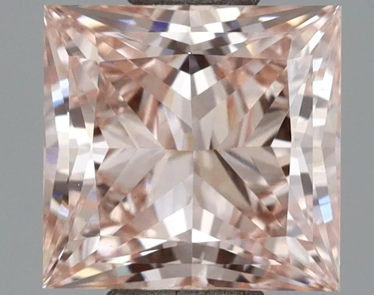 1.01ct PRINCESS Fancy Intense Pink VS1 Coloured Lab diamond