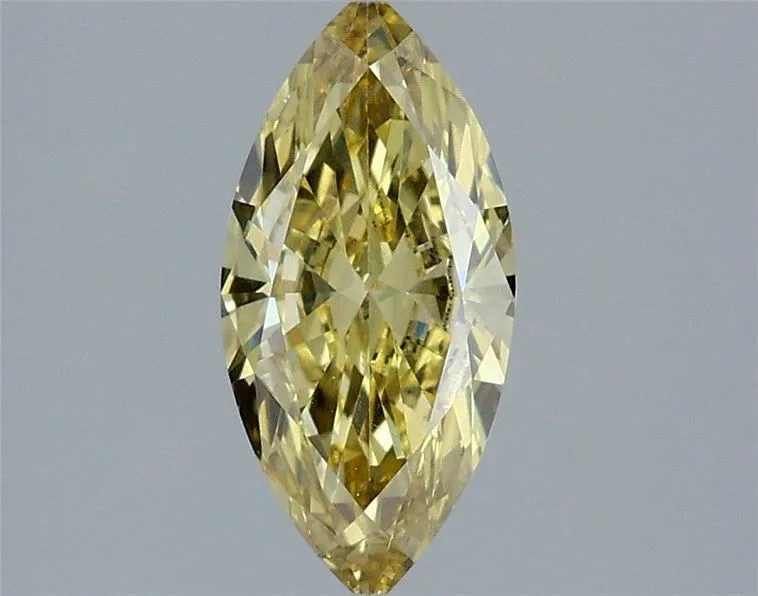1.19ct MARQUISE Fancy Intense Yellow VS1 Coloured Lab diamond