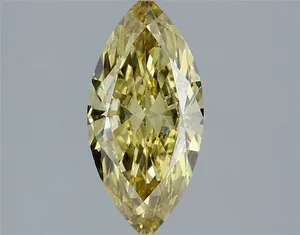 1.19ct MARQUISE Fancy Intense Yellow VS1 Coloured Lab diamond