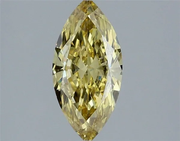 1.19ct MARQUISE Fancy Intense Yellow VS1 Coloured Lab diamond