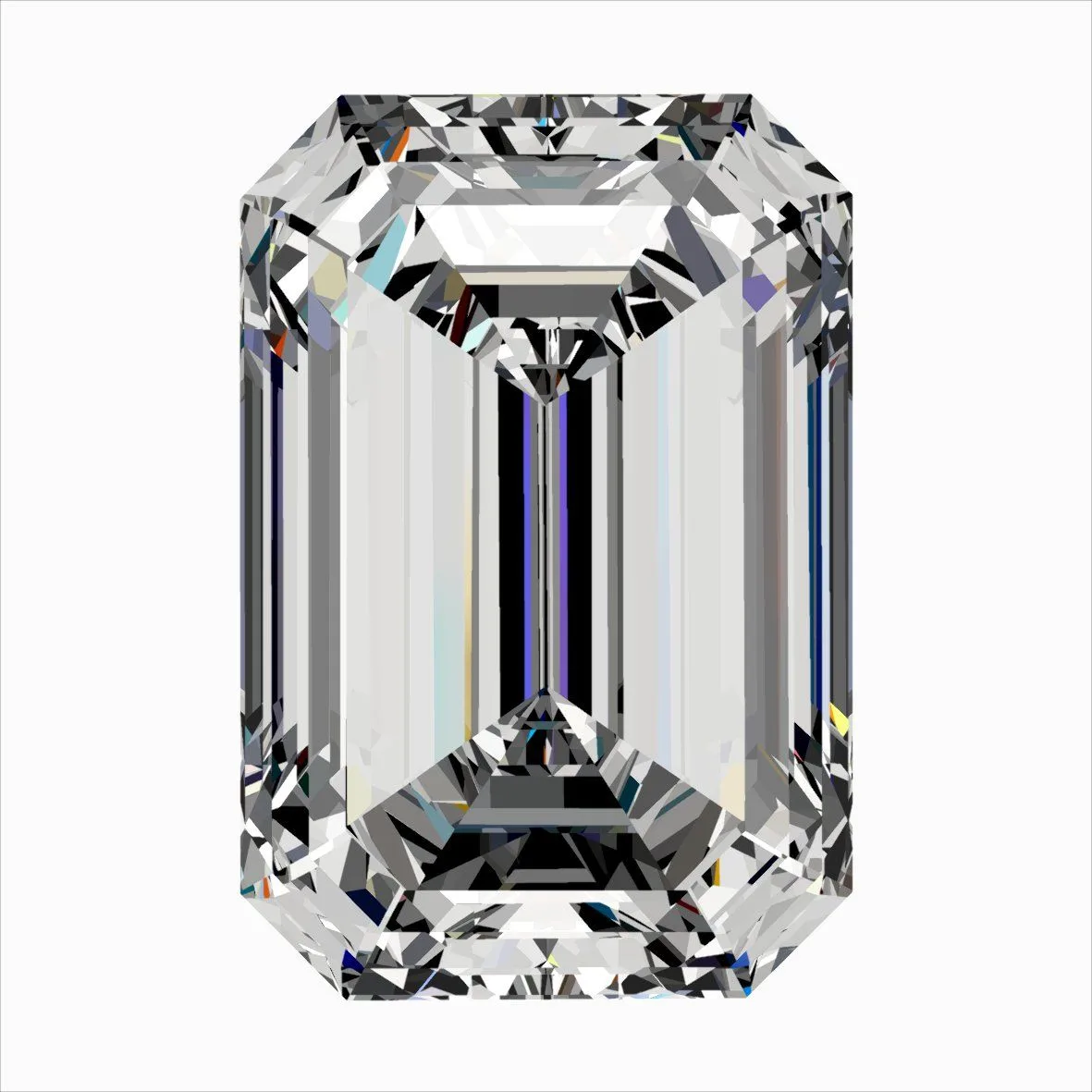 0.40ct EMERALD D VS1 Natural diamond
