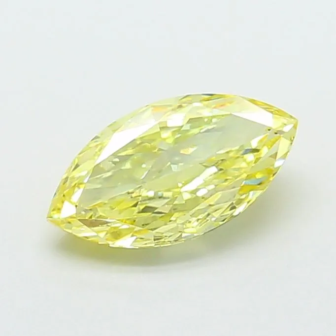 2.02ct MARQUISE Fancy Intense Yellow SI1 Coloured Lab diamond