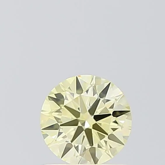 0.64ct ROUND Fancy Yellow VVS2 Coloured Lab diamond