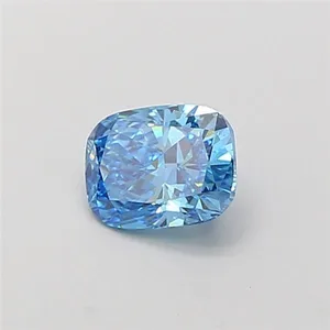1.04ct CUSHION Fancy Vivid Blue VS1 Coloured Lab diamond