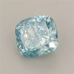 1.15ct CUSHION Fancy Vivid Blue VS1 Coloured Lab diamond