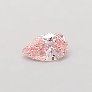0.3ct PEAR Fancy Intense Pink VS1 Coloured Lab diamond