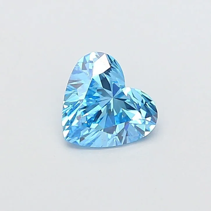 1.01ct HEART Fancy Vivid Blue VS1 Coloured Lab diamond