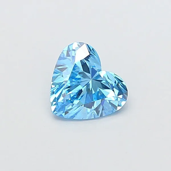 1.01ct HEART Fancy Vivid Blue VS1 Coloured Lab diamond