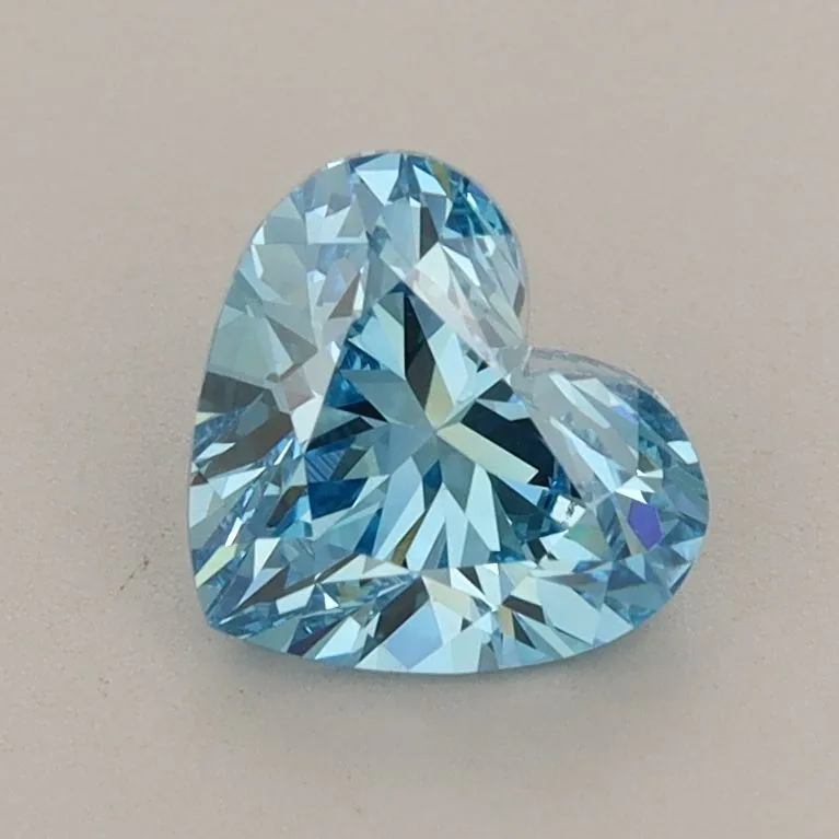1.14ct HEART Fancy Vivid Blue VS1 Coloured Lab diamond