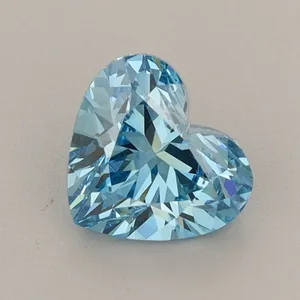 1.14ct HEART Fancy Vivid Blue VS1 Coloured Lab diamond