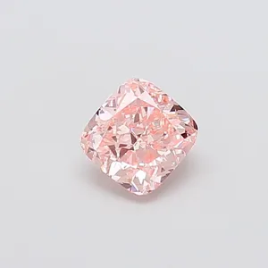1.04ct CUSHION Fancy Intense Pink VS1 Coloured Lab diamond