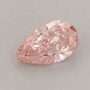 0.55ct PEAR Fancy Vivid Pink VS2 Coloured Lab diamond
