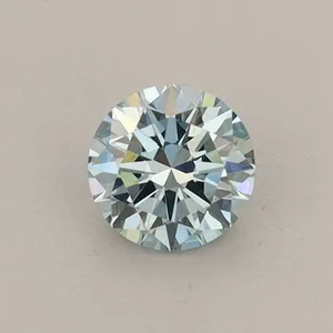 0.43ct ROUND Fancy Vivid Blue VS1 Coloured Lab diamond