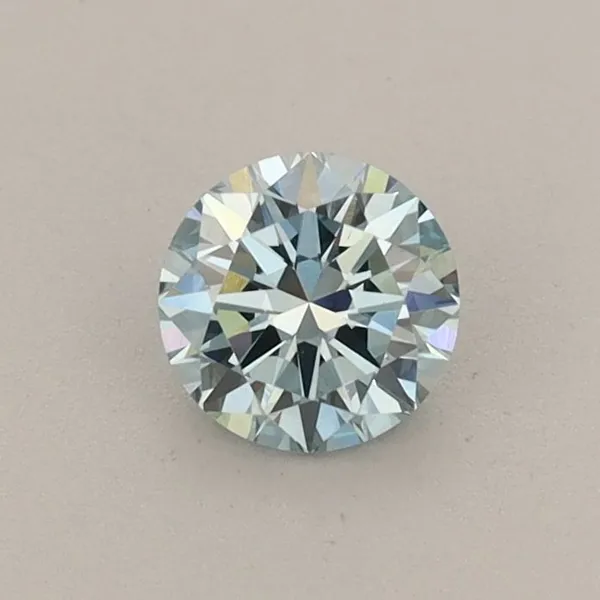 0.43ct ROUND Fancy Vivid Blue VS1 Coloured Lab diamond