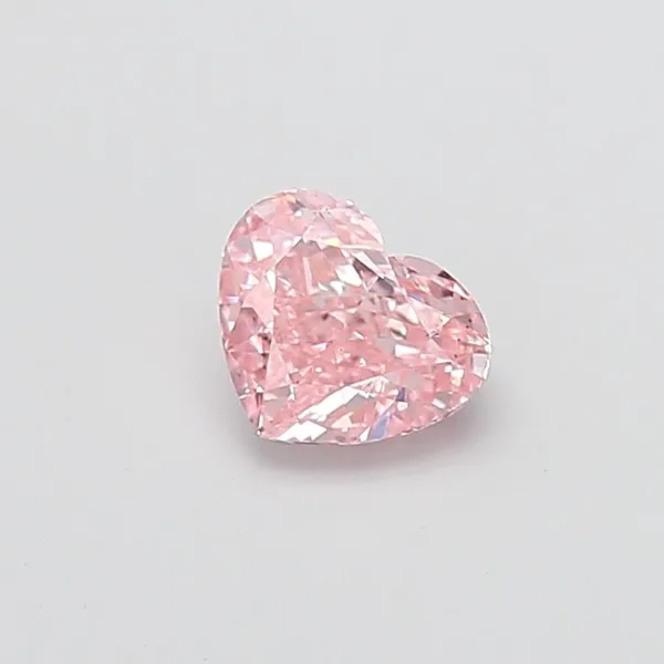 1.11ct HEART Fancy Vivid Pink SI1 Coloured Lab diamond