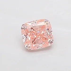 1.03ct CUSHION Fancy Intense Pink VVS2 Coloured Lab diamond