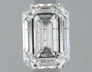 0.76ct EMERALD F SI1 Lab diamond