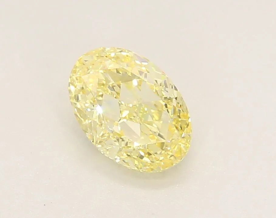 1.04ct OVAL Fancy Yellow VS1 Coloured Lab diamond