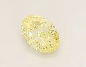 1.04ct OVAL Fancy Yellow VS1 Coloured Lab diamond