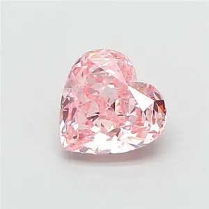 1.02ct HEART Fancy Intense Pink VS1 Coloured Lab diamond