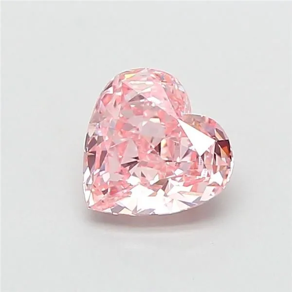 1.02ct HEART Fancy Intense Pink VS1 Coloured Lab diamond