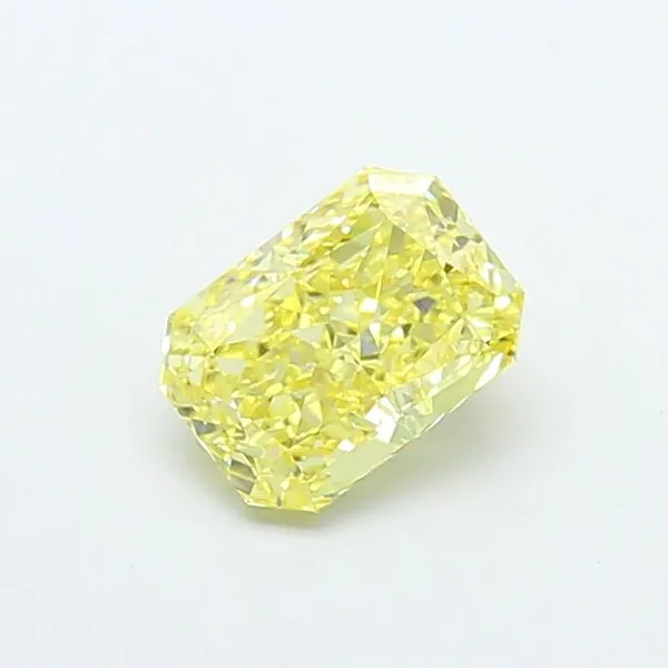 1.43ct RADIANT Fancy Yellow VVS2 Coloured Lab diamond