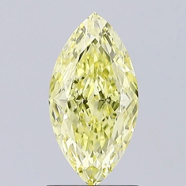 1.05ct MARQUISE Fancy Intense Yellow VS1 Coloured Lab diamond