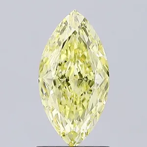 1.05ct MARQUISE Fancy Intense Yellow VS1 Coloured Lab diamond