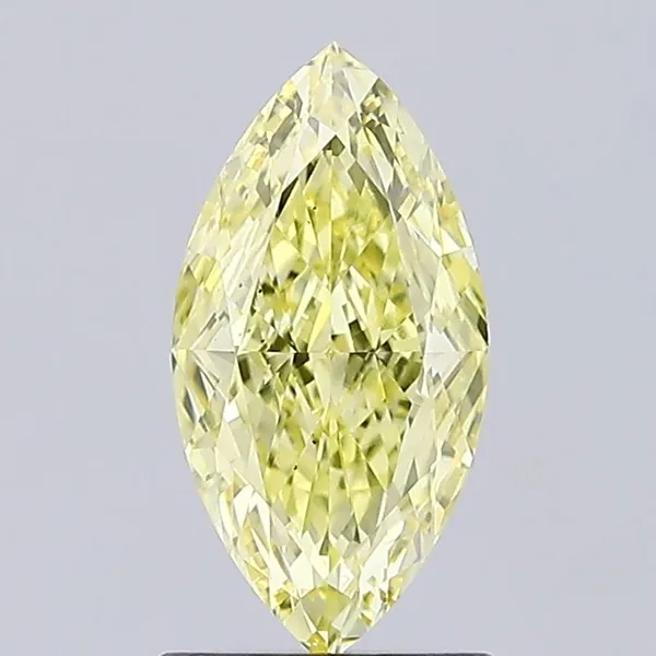 1.05ct MARQUISE Fancy Intense Yellow VS1 Coloured Lab diamond
