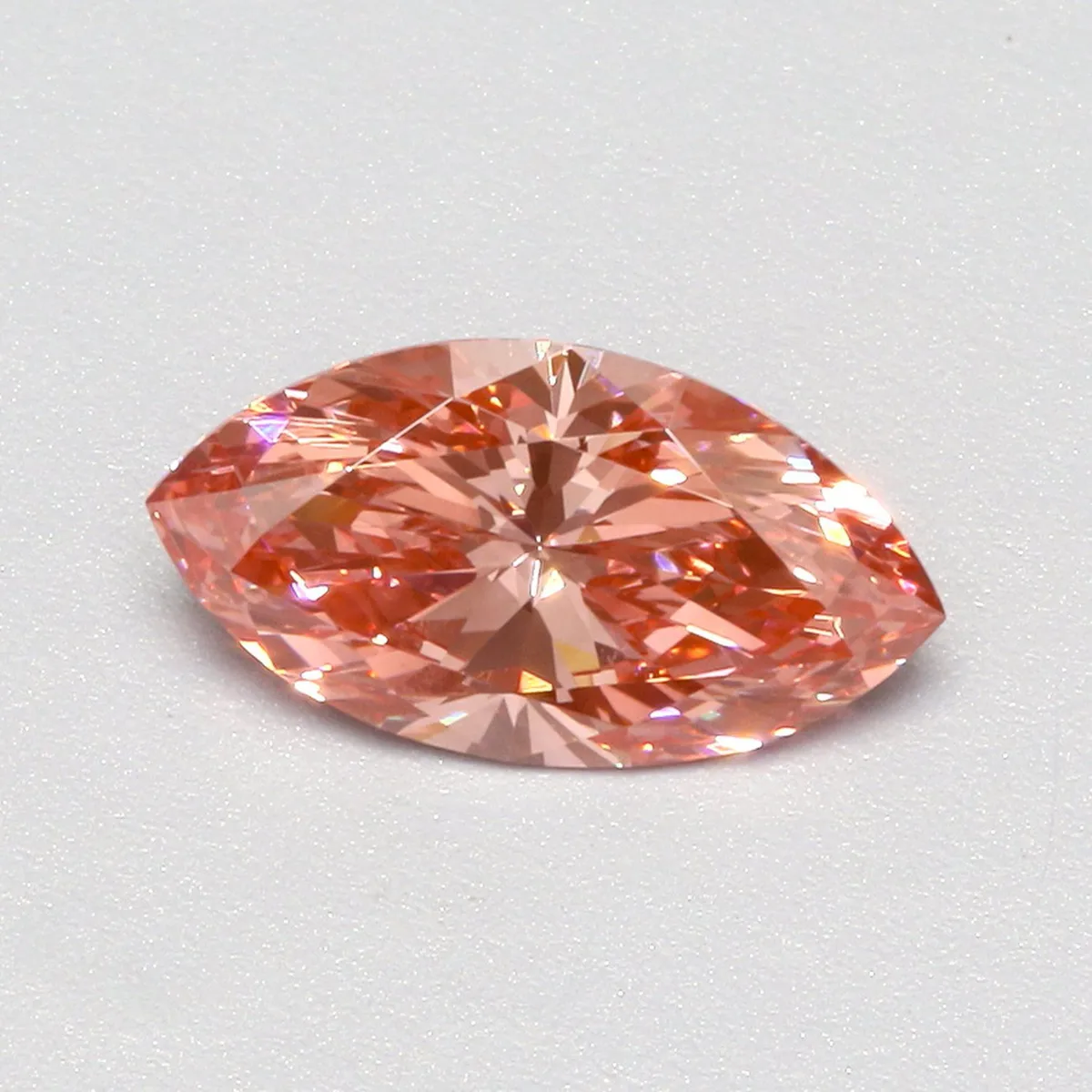 0.80ct MARQUISE Fancy Vivid Pink VS1 Coloured Lab diamond