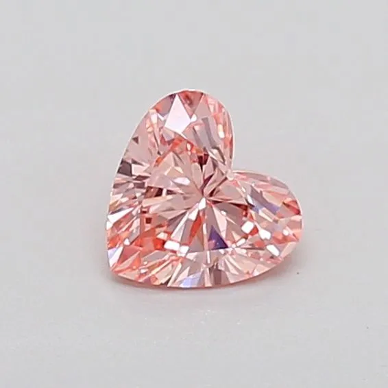 0.31ct HEART Fancy Intense Pink VS2 Coloured Lab diamond