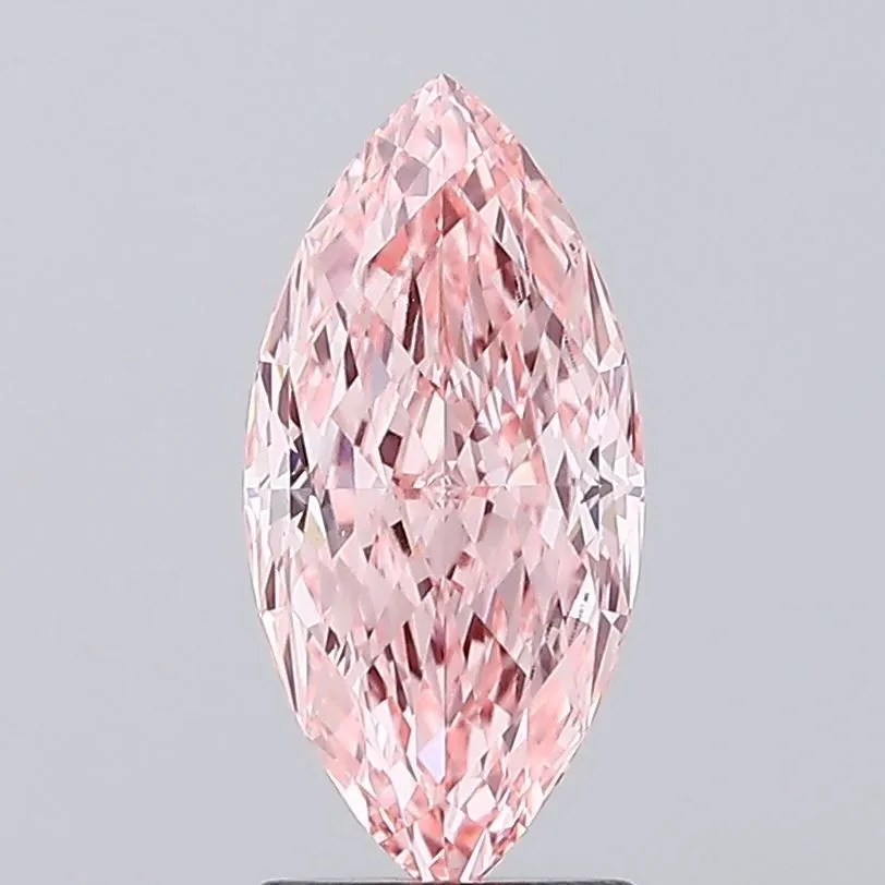 2.01ct MARQUISE Fancy Vivid Pink VS1 Coloured Lab diamond