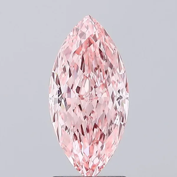 2.01ct MARQUISE Fancy Vivid Pink VS1 Coloured Lab diamond