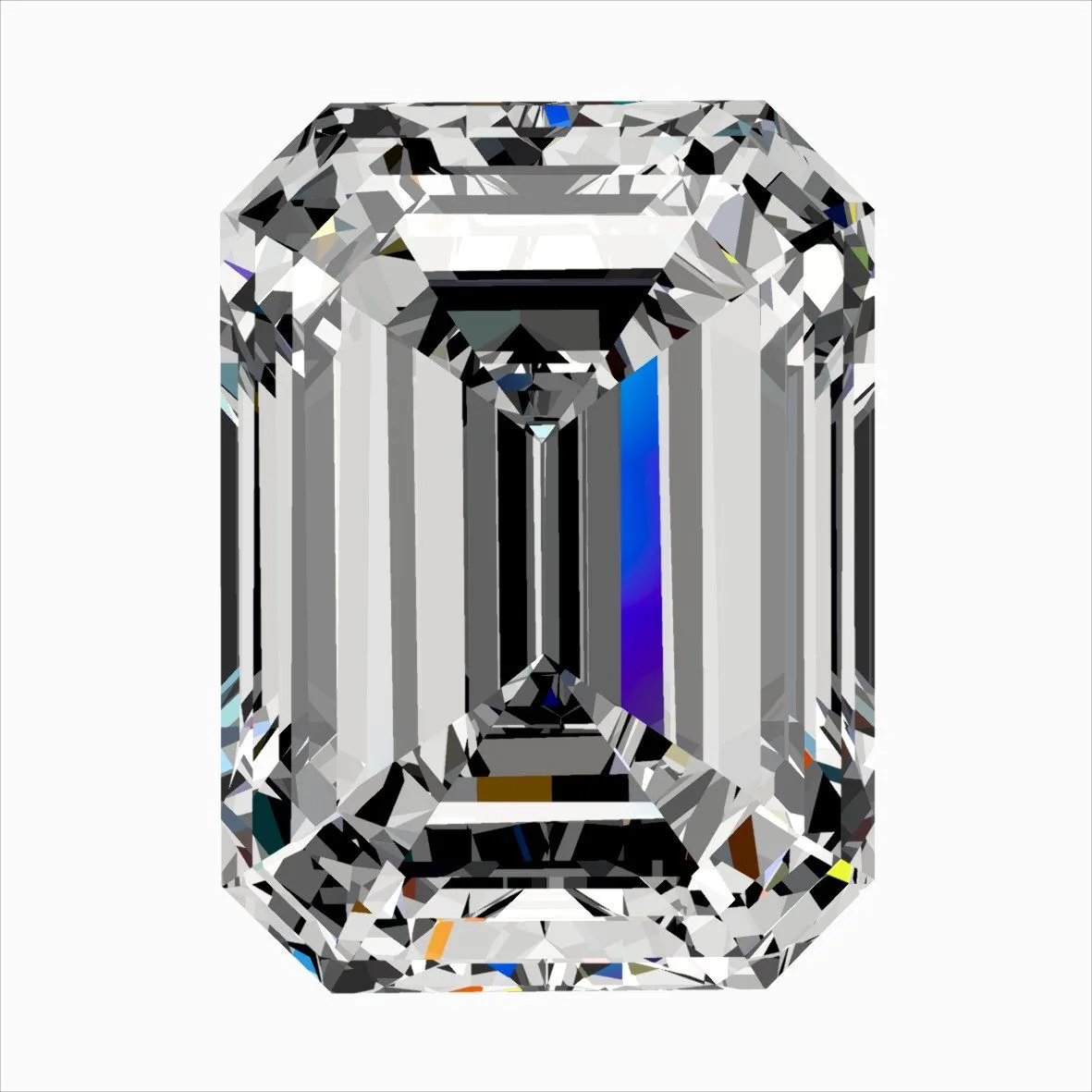 0.32ct EMERALD F VVS1 Natural diamond