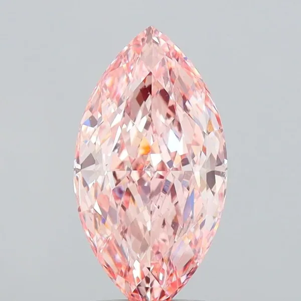 2.5ct MARQUISE Fancy Vivid Pink VS1 Coloured Lab diamond