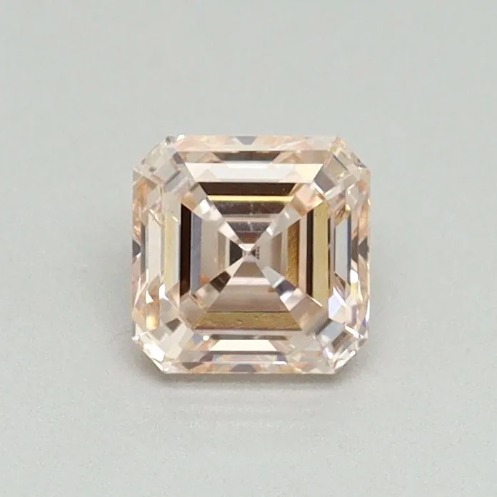 0.52ct EMERALD Fancy Pink VS1 Coloured Lab diamond