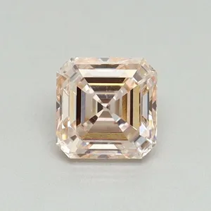 0.52ct EMERALD Fancy Pink VS1 Coloured Lab diamond