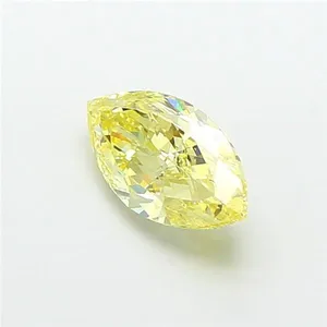 2.03ct MARQUISE Fancy Intense Yellow VVS2 Coloured Lab diamond