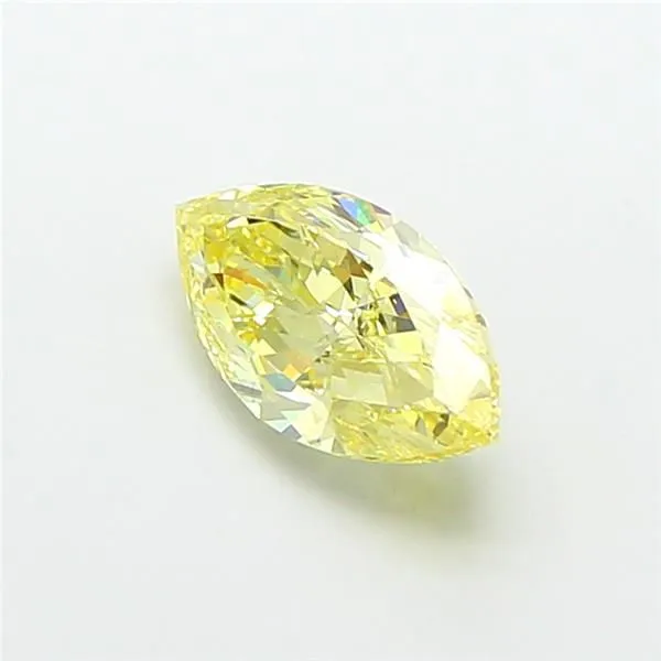 2.03ct MARQUISE Fancy Intense Yellow VVS2 Coloured Lab diamond