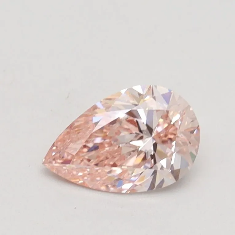 0.56ct PEAR Fancy Light Pink VS1 Coloured Lab diamond